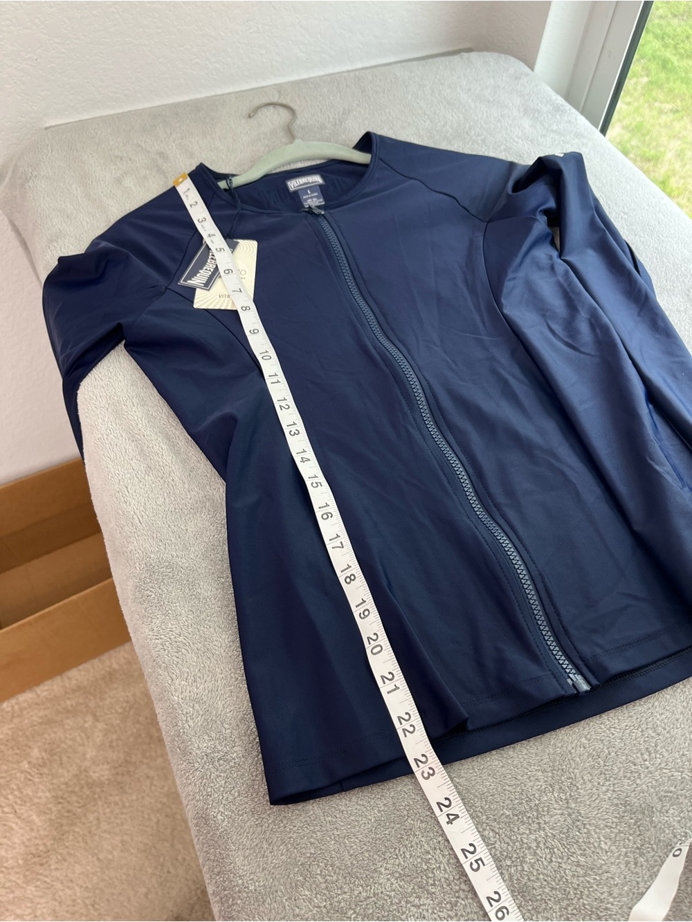 Vilebrequin NWT Women's Zipper Rashguard Top Blue size large - Picture 9 of 10
